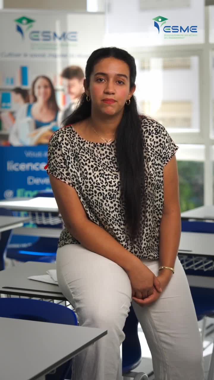 Témoignage d’Abir Boukhssimi, étudiante en 2ᵉ année de master à ESME !
